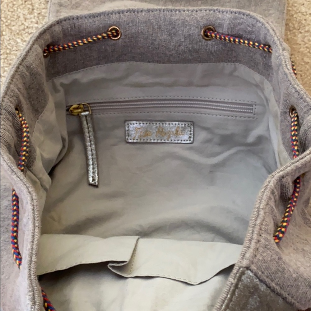 Free people grey metallic backpack - Picture 4 of 6